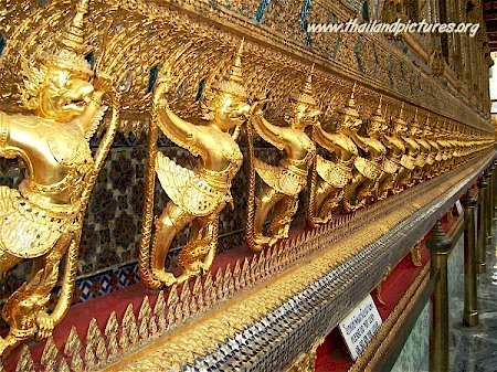 Golden guards at the Royal Grand Palace.