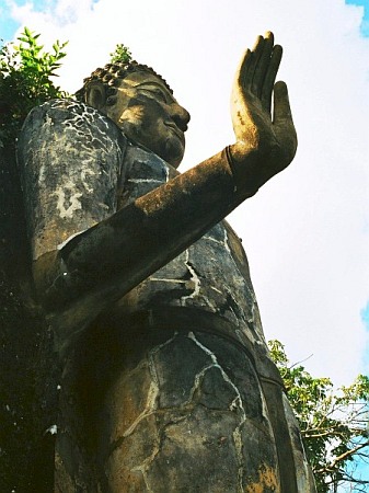 A giant buddha statue
