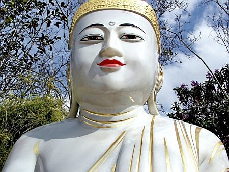 Thai White Buddha
