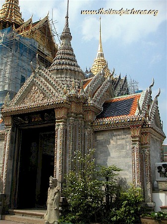 a temple entrance at the royal palace.